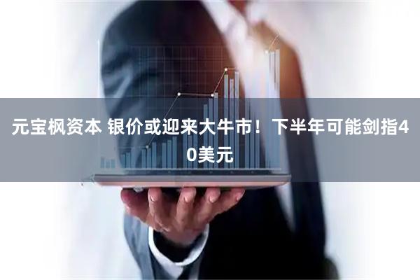 元宝枫资本 银价或迎来大牛市！下半年可能剑指40美元
